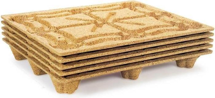 Actual product image Inka Pressed wood pallet dimensions 1000x1200mm load capacity 900kg industrial format wood brown