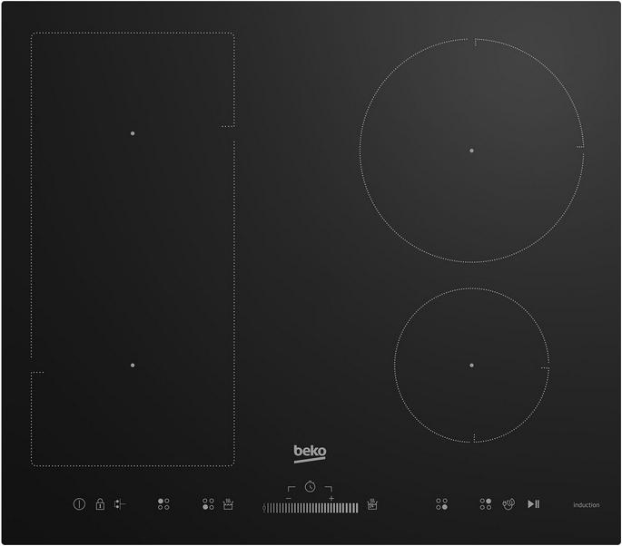 Actual product image Beko HII64500UFT Hob Integrated Zone Induction Hob 4 Zone(s) (58 cm, Induction hob)