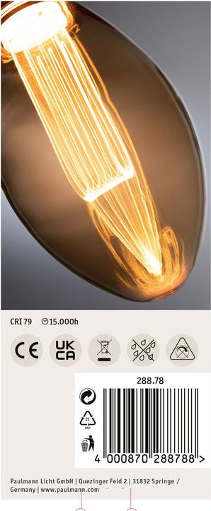 Produktbild Paulmann Kolben B75 Inner Glow (E27, 3.50 W, 160 lm, 1 x)