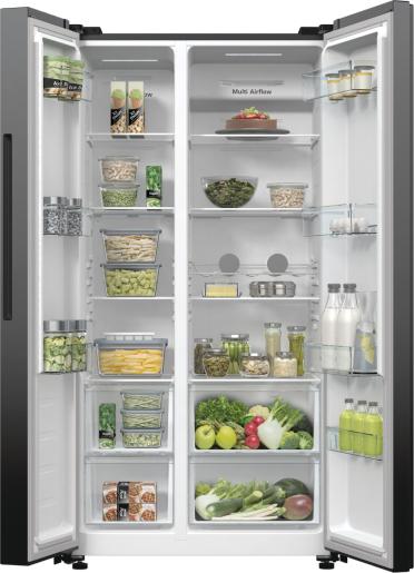 Produktbild Hisense RS711N4AFE - Amerikaanse Koelkast - Zwart (550 l)