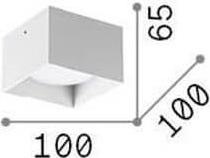 Image du produit Ideal lux SPIKE GX53 Plafonnier dimmable noir blanc chaud 317496 (910 lm, GX53)