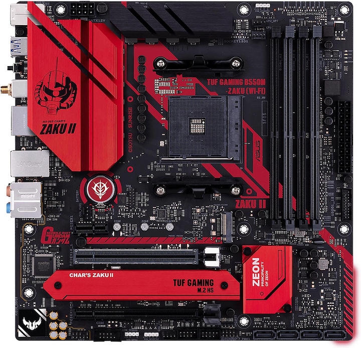 Actual product image ASUS Motherboard TUF GAMING B550M ZAKU II EDITION (AM4, AMD B550, mATX)