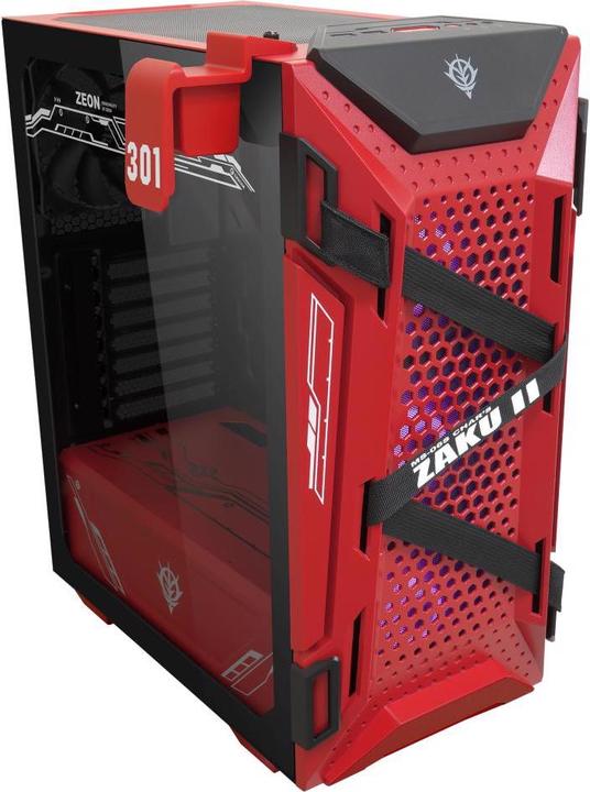 Image du produit ASUS ROG Cas PC TUF Gaming GT301 ZAKU II Edition Noir/Rouge (ATX)