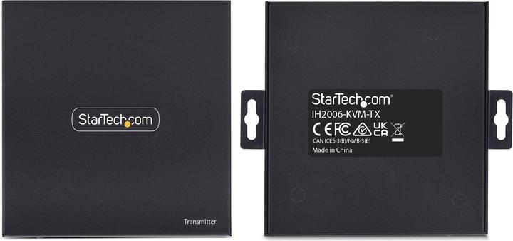 Produktbild StarTech .com IH2006-KVM-TX, Transmitter, Kabelgebunden, 3840 x 2160 Pixel, 60 Hz, Schwarz, Metall