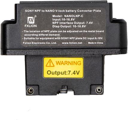 Immagine prodotto Fxlion Nano V-Mount a piastra NP-F (7,4V) (Accessori video vari)