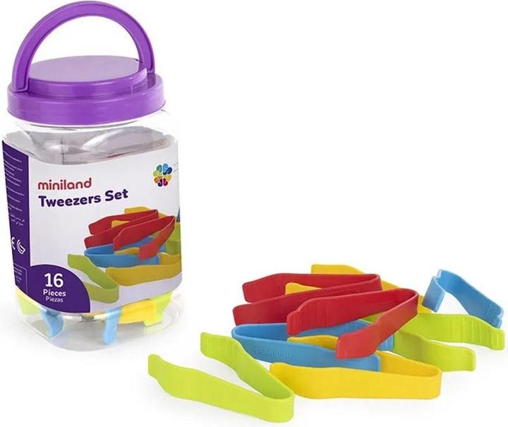 Miniland Set 16 Teile Farbige Klammern