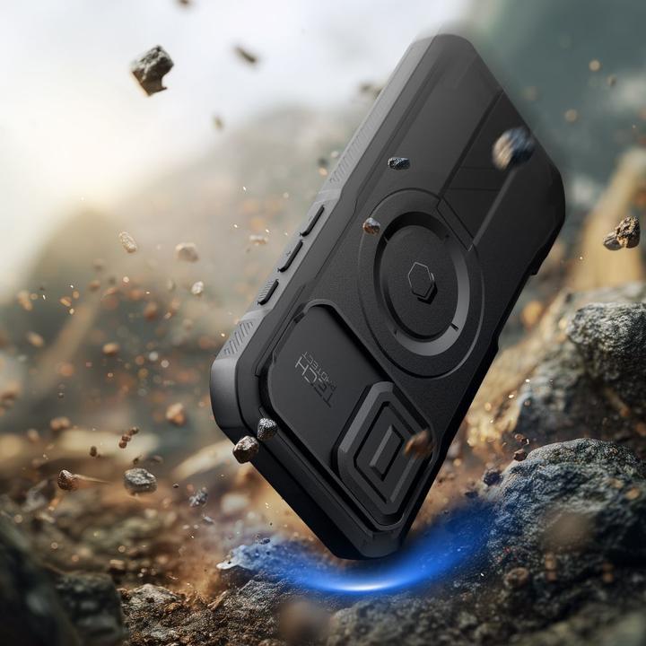 Immagine prodotto Tech-Protect Kevlar MagSafe Hülle für iPhone 17 - Schwarz (Apple iPhone 17)