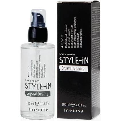 Inebrya, Bodylotion, Style-In Crystal Beauty Fluid Shine Splution - Smoothing Fluid For Dyed Hair (Körperlotion, 100 ml)