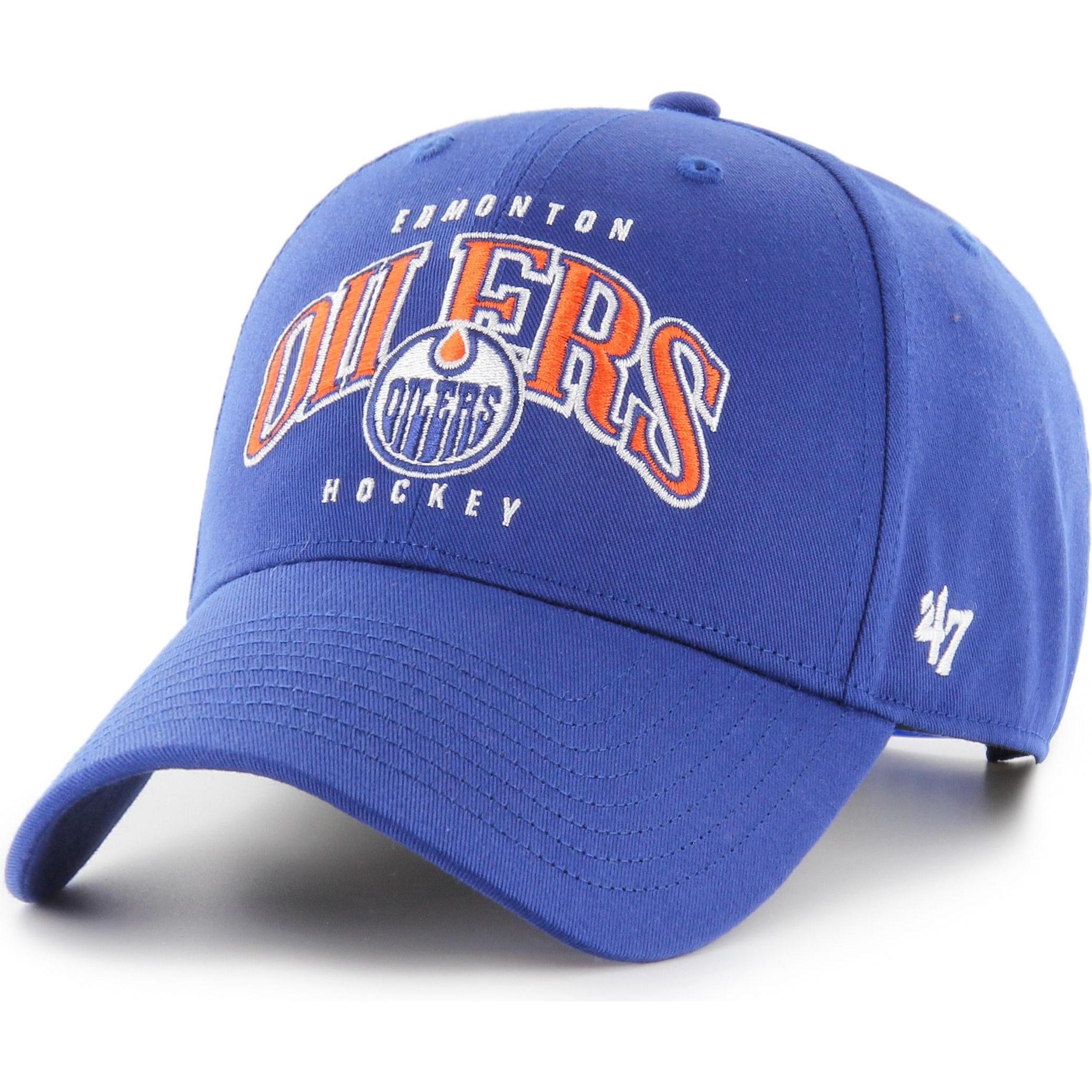 47 Brand, Uomini, Cappellino, Snapback Cap - BROADFIELD Edmonton Oilers royal, Blu