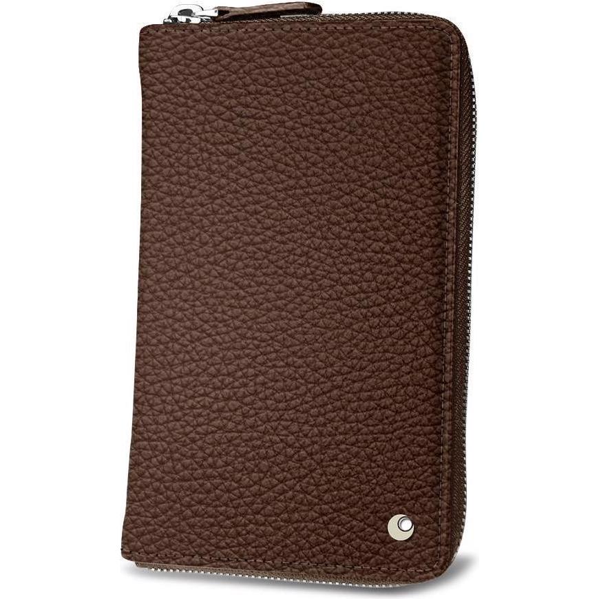 Noreve Marrone Custodia Portafoglio Per Smartphone (Universale), Cover Smartphone,