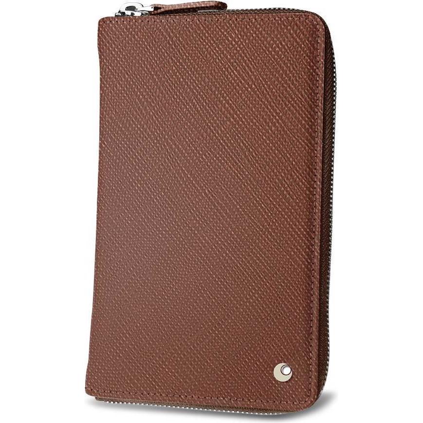 Noreve Marrone Custodia Portafoglio Per Smartphone (Universale), Cover Smartphone,