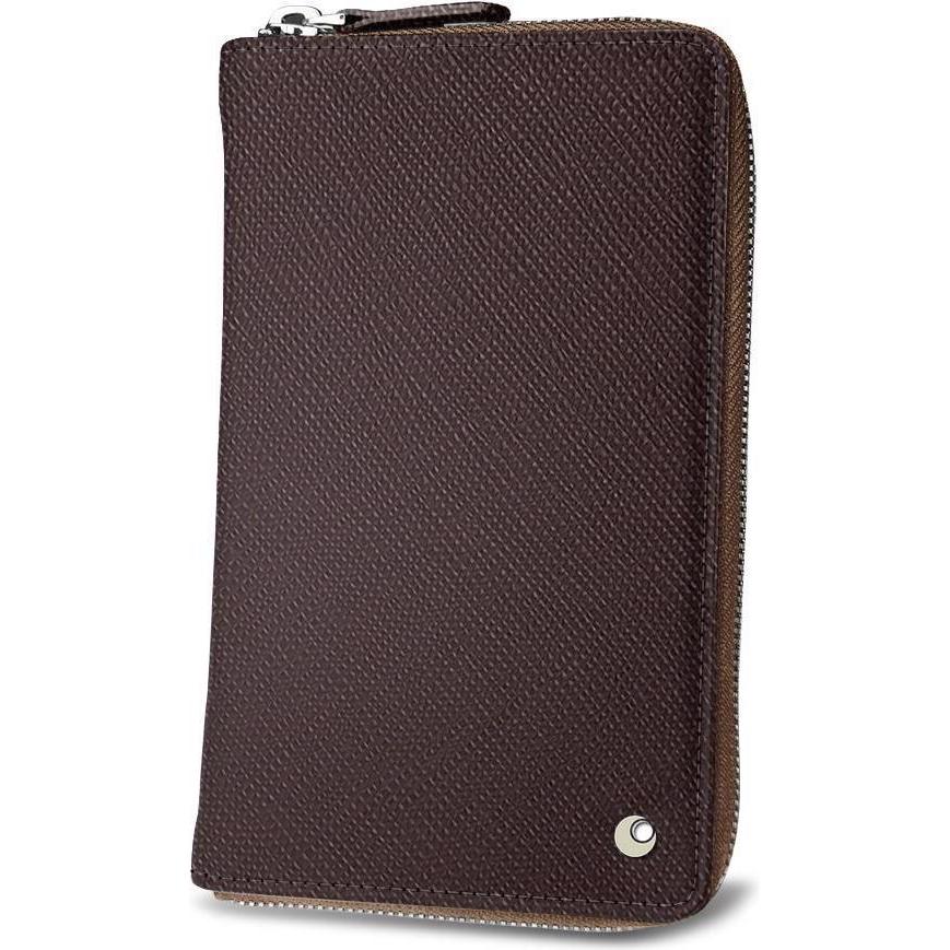 Noreve Marrone Custodia Portafoglio Per Smartphone (Universale), Cover Smartphone,