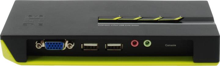 Produktbild LevelOne KVM-0421: 4Port Kabel-KVM-Switch