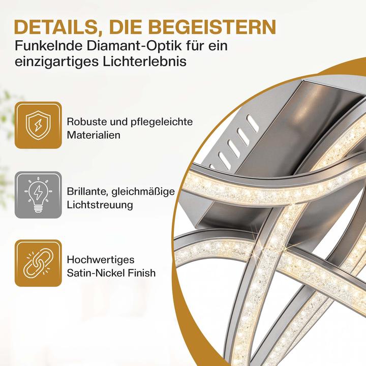 Produktbild Monzana LED Deckenleuchte Tigull (1200 lm)