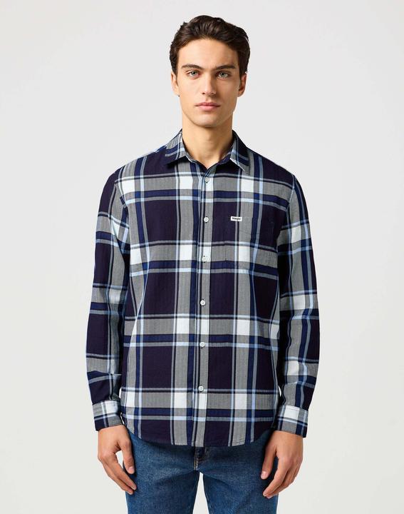 Large Indigo Plaid