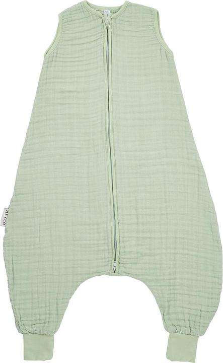Produktbild Meyco Baby Uni baby sommer schlafoverall jumper - pre-washed musselin - soft green - 80cm (80 cm, 0.5 TOG, Sommer)