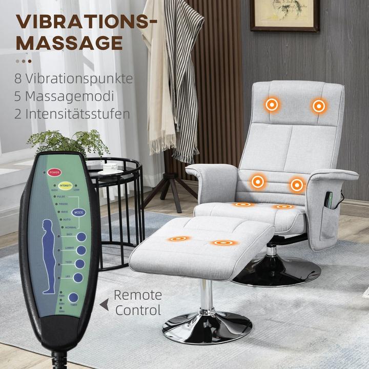 Actual product image Homcom Massage chair with ottoman
