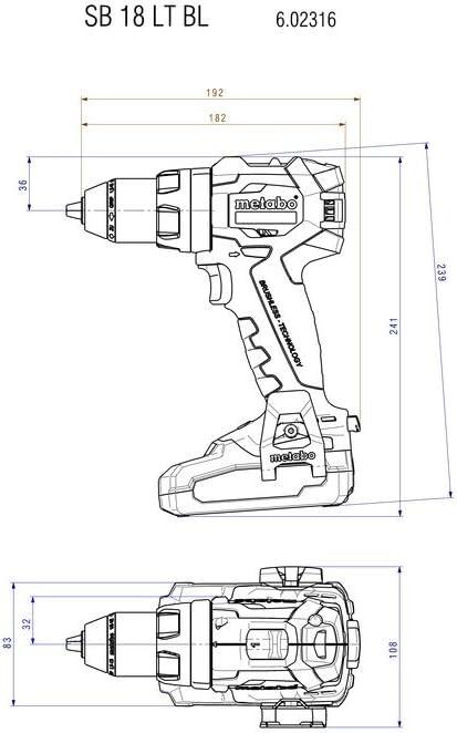 Image du produit Metabo SB 18 LT BL (Perceuse-visseuse à percussion)