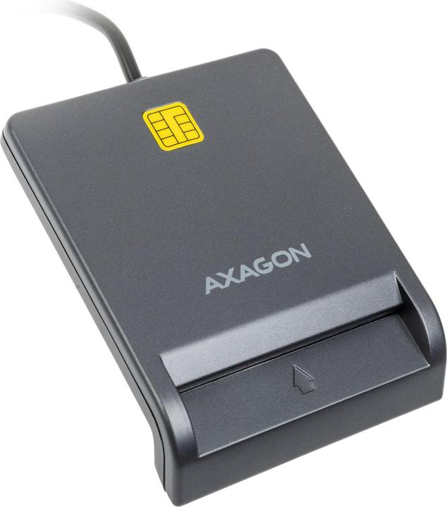 Actual product image Axagon CRE-SM3T, USB-A FlatReader čtečka kontaktních karet Smart card (eObčanka), cable (USB 2.0)