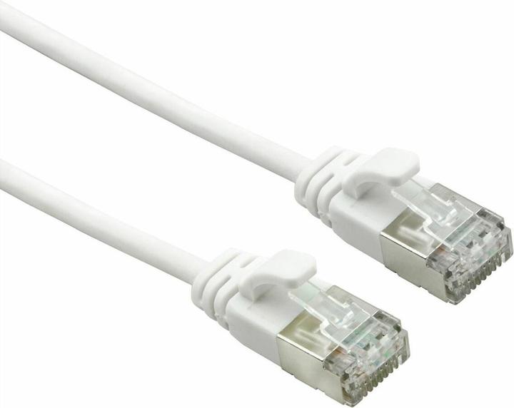 Produktbild Roline U/FTP DataCenter Kabel (Kat.7), LSOH, mit RJ45 Steckern (500 MHz), slim, weiss, 3.0 m (U/FTP, CAT7, 3 m)