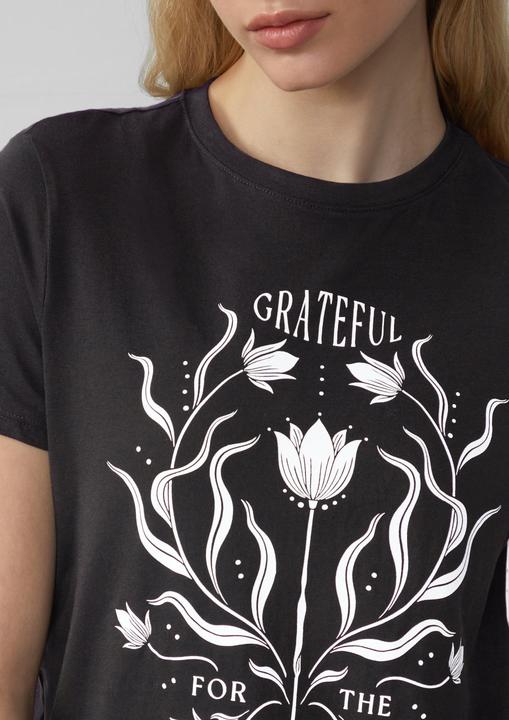 Produktbild S.Oliver T-Shirt Baumwollshirt mit Frontprint (S)