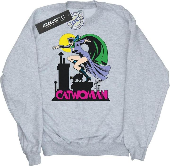 Produktbild Catwoman Text Logo Sweatshirt Mädchen (140, 146)