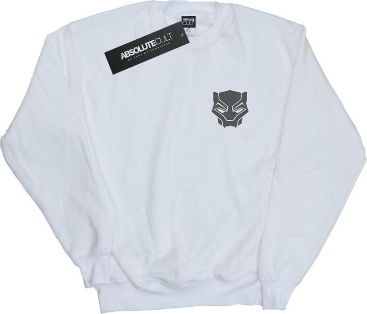 Immagine prodotto Felpa in cotone con stampa sul petto Black Panther Black on Black (S)