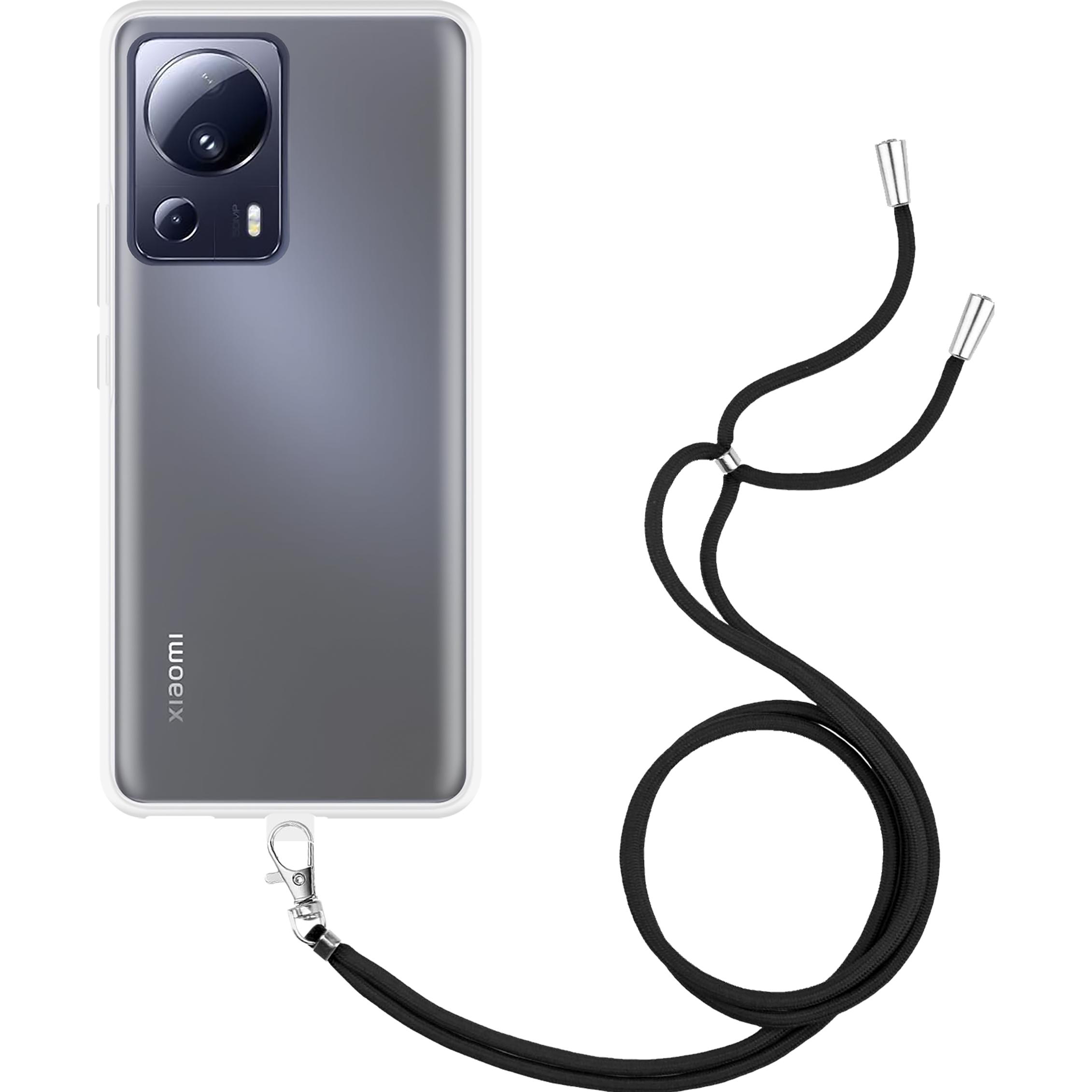 Thumbnail - Cazy Handykette Hülle Kompatibel mit Xiaomi 13 Lite - Silikon Handyhülle mit Band Necklace Hülle -, Handykette, Transpar...