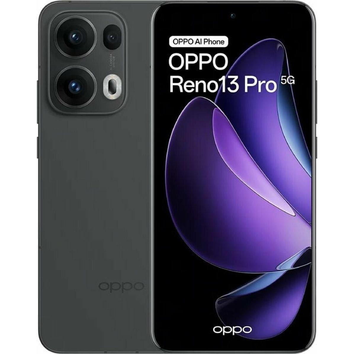 OPPO Reno 13 Pro (512 GB, Graphite Grey, 6.83", SIM + eSIM, 5G), Smartphone, Grau