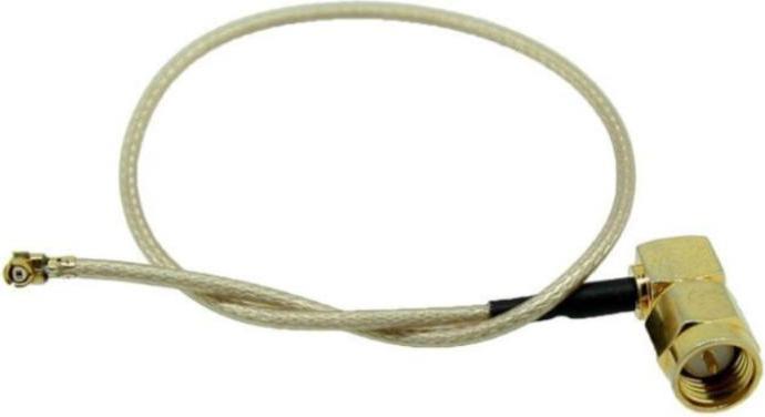Varia 4x pigtail SMA haakse stekker naar U.FL stekker, 25 cm (Antennekabel)