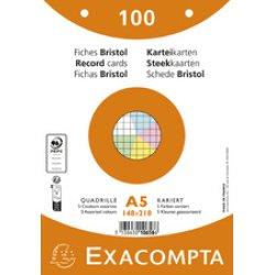 Actual product image Exacompta Index card Format of card: DIN A5 Design of ruling: blank (A4, 205 g/m², 100 x)