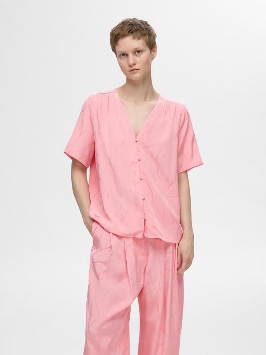 Actual product image Selected Print top with V-neck (36)