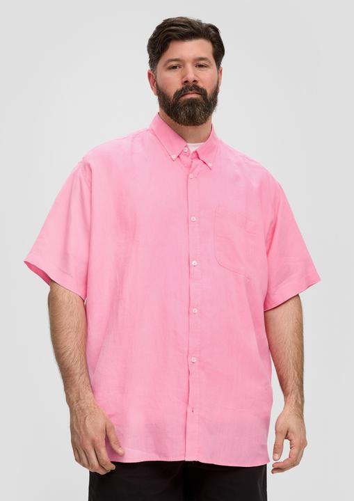 Immagine prodotto s.Oliver Hemd Kurzarmhemd aus Leinen (4XL)
