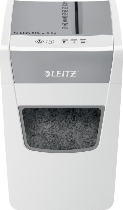 Image du produit Leitz Destructeur de documents IQ Slim Office P4/12 feuilles/moteur DC/blanc (Coupe de particules)