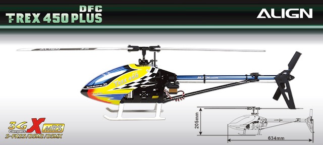 Produktbild Align T-REX 450 PLUS DFC Combo(BTF)