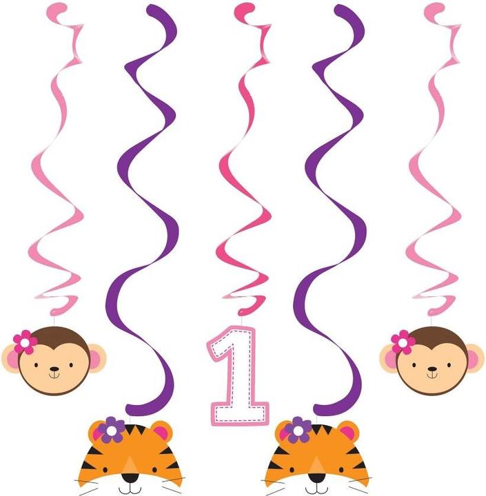 Produktbild Creative Party Dekoration 1. Geburtstag Tochter Tiere (5 Stück)