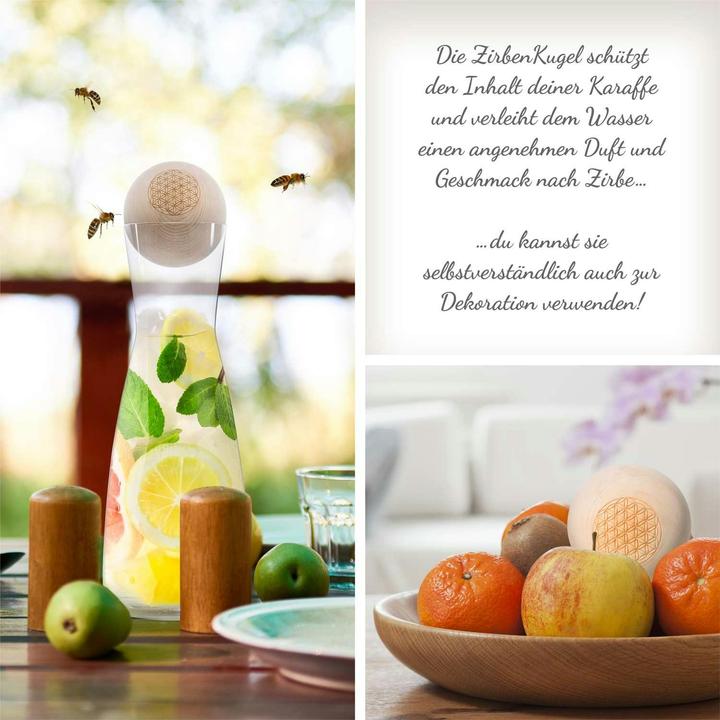 Produktbild ZirbenFamilie ZirbenKugel Blume des Lebens