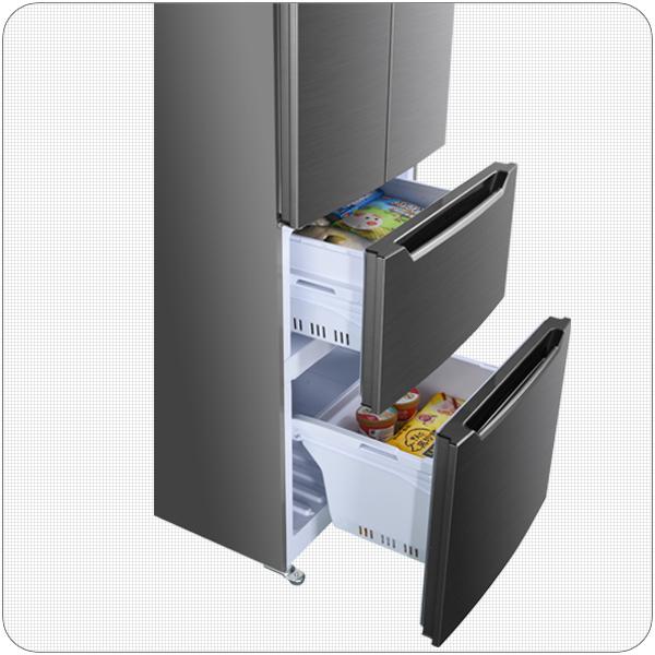 Actual product image Wolkenstein French Door Khlschrank FD351.4A++NFIX BxHxT 63.5 x 185.5 x 68.50 cm Khlteil 191 l Gef (320 l)