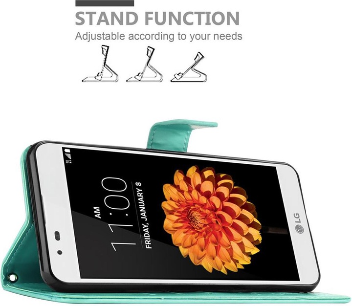 Actual product image Cadorabo Flower Book Cover (LG K7)