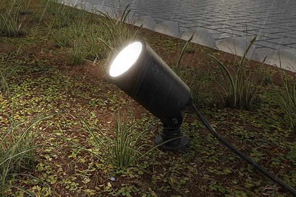 Actual product image Hama WLAN garden light incl. ground spike, waterproof, coloured, dimmable (450 lm, IP65)