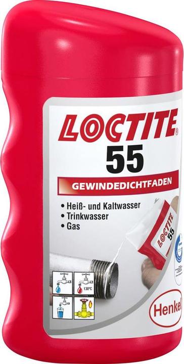Actual product image Loctite 55 Thread sealing thread Colour We (0.13 kg, White, 160 ml)