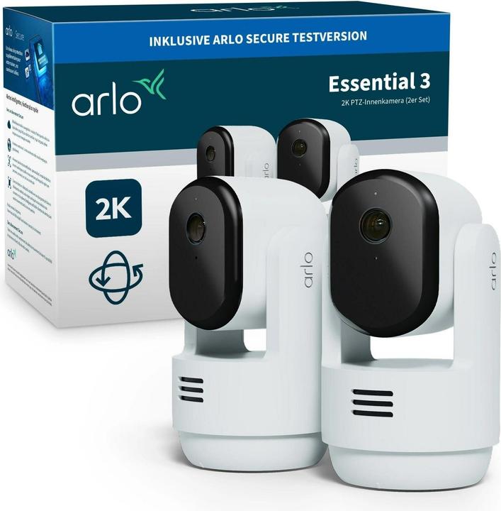 Produktbild Arlo Essential 3 PTZ 2er Set (2304 x 1296 Pixels)