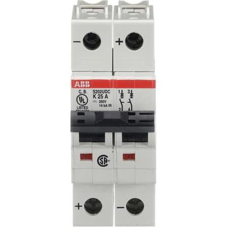 ABB, Schutzschalter, S202UDC-K25 Sicherungsautomat K-Char., 2CDS272517R0517