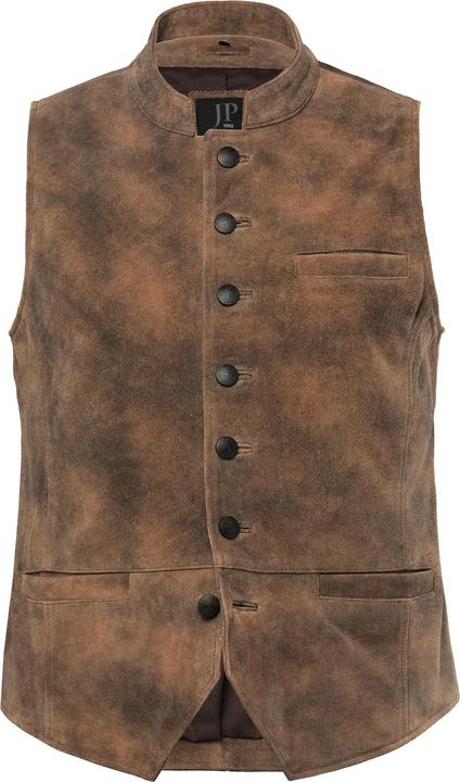 JP1880 Leder-Weste, Tracht, Rindleder, bis 72