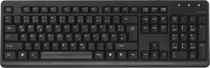 Immagine prodotto Vivanco USB Keyboard+ PS.2 Adapter - Tastatur (DE, Cablato)