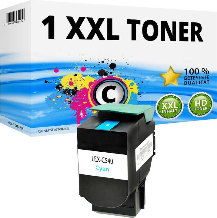 Produktbild Druckfuxx 1x XL Toner für LEXMARK C540 C540N C543DN C544DN C544DTN C544DW C544N