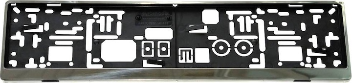 Actual product image HP Autozubehör Stainless steel Stainless steel, plastic Licence plate holder Stainless steel, black (Front + rear)