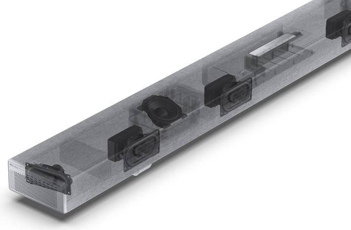 Productafbeelding Sharp Speakers HT-SBW55121(SL) Q 5.1.2 Dolby Atmos/ DTS:X Soundbar with Wireless Subwoofer, Silver | (114 W, 5.1.2 Kanaal)