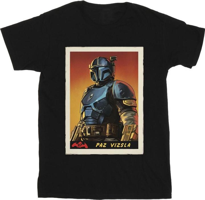 Produktbild Star Wars The Mandalorian Paz Vizla Card TShirt Jungen (140, 146)
