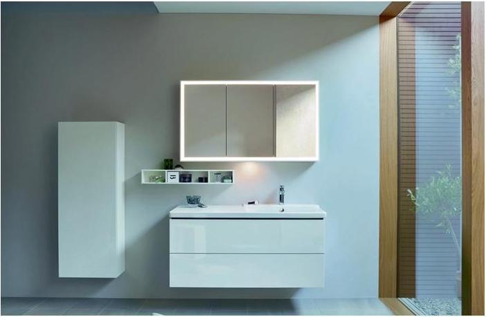 Produktbild Duravit Regalelement L-CUBE 800x140x120mm weiss hochglanz